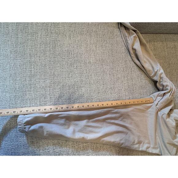 Aerie Women's Sweatpants Pull On Elastic Waist Pockets Cream Color Sz M - Picture 8 of 10
